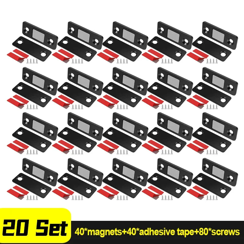 Ultra Thin Magnetic Door Catch Cabinet Latch 42mm x 18mm for Cupboard