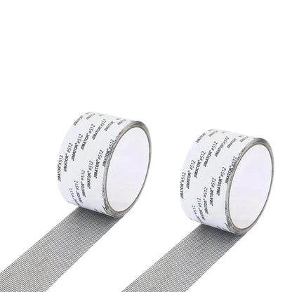 2Pcs Screen Repair Tape Self-Adhesive Fiberglass Window Patch Mesh
