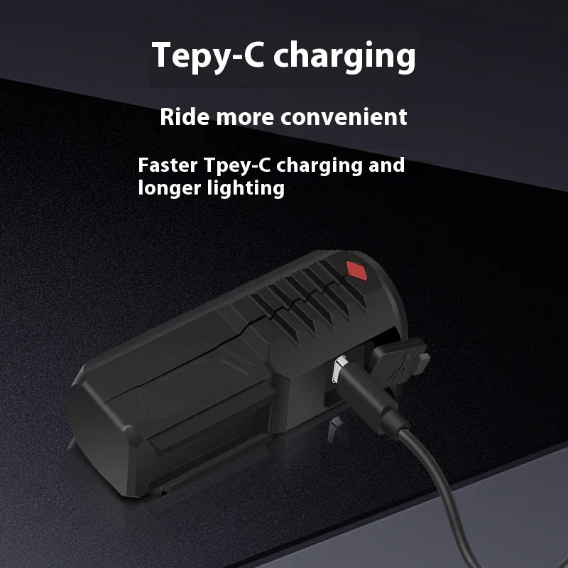 Bicycle Light USB Rechargeable LED Front Headlight Waterproof Bike Lamp