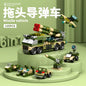 NEW DIY 6in1 Aircraft Carrier Helicopter Mortar Missile Armored Vehicle Building Blocks Kit Girls Bricks Movie Model Kids Toy