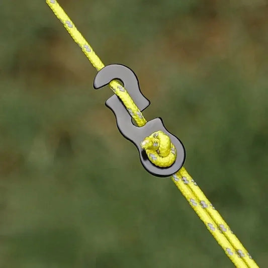 10PCS Tent Rope Buckles S-Type Tensioners Camping Cord Fastener Kit