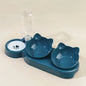 Neck Protection Cat Water Feeder Bowl Automatic Pet Dishes Set