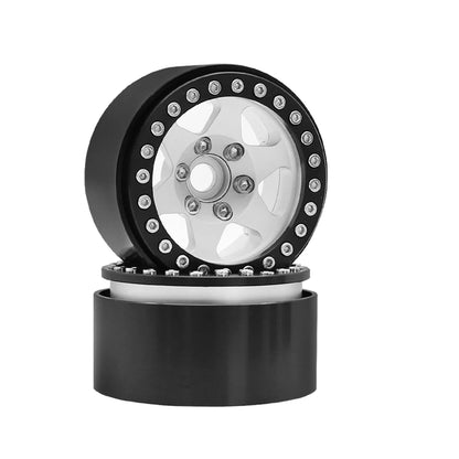 1.9" Metal 6-Spoke Beadlock Wheel Rim for 1/10 RC Crawler TRX4 SCX10 Capra D90 - EXPROTAS