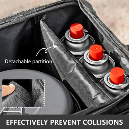 Camping Storage Bag Folding Outdoor Gas Tank Cookware Container 42L 490g