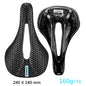 RYET 3D Printed Carbon Saddle 140/143mm Super Light Road MTB Bike Seat EVA