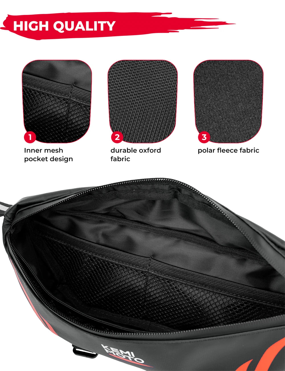 Motorcycle Handlebar Bag for BMW R1200GS R1250GS LC Waterproof Bag Storage Handle Bar Bag Travel Tool Bag Motorcycle Accessories-EXPROTAS