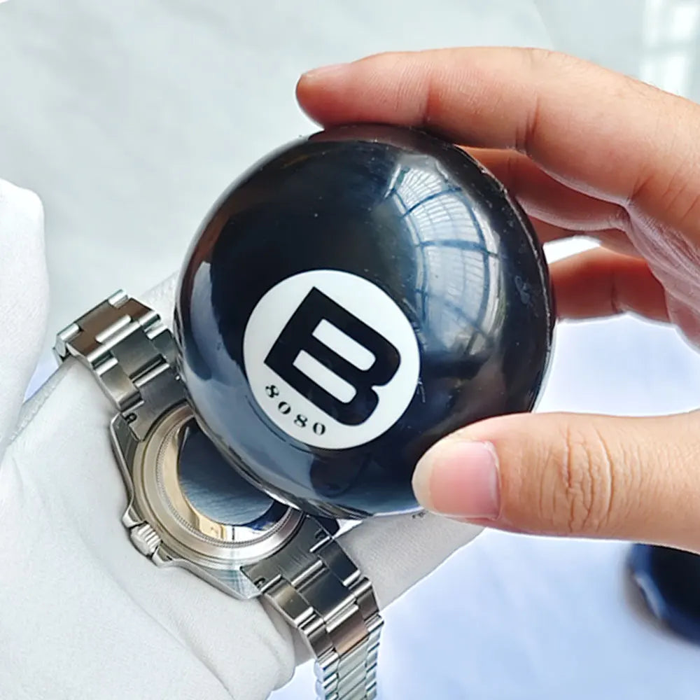 Watch Case Open Ball 6.5cm Black Rubber Portable Repair Tool