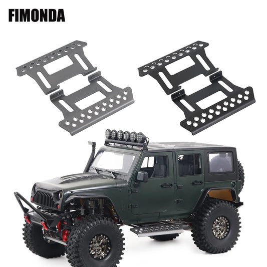 2Pcs 1/10 RC Crawler Metal Side Steps for Axial SCX10 D90 TF2 Parts