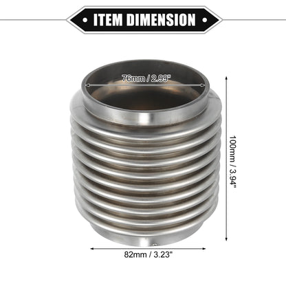 UXCELL Exhaust Flex Pipe | 38/45/50/60mm Bellows Connector Stainless Universal
