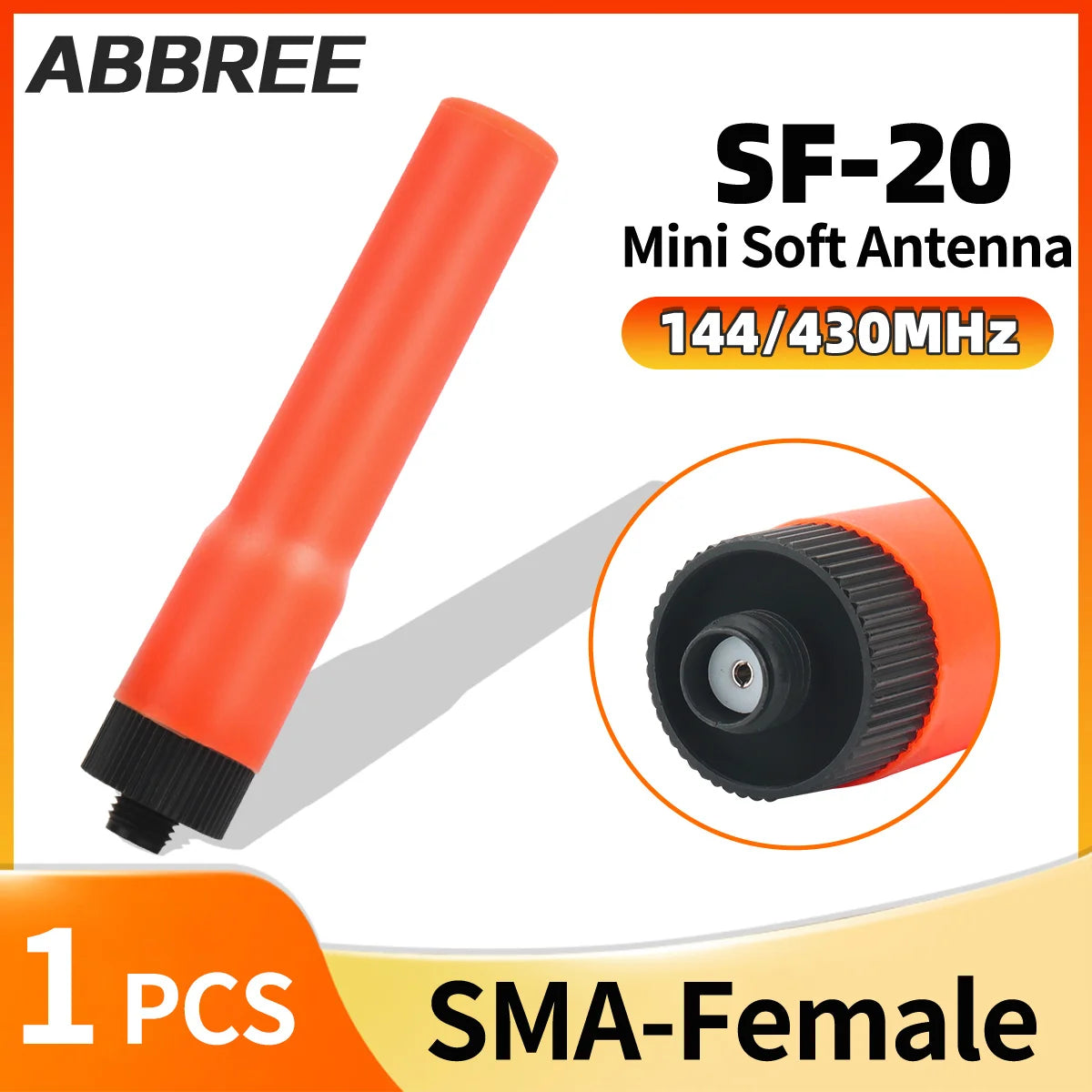 SMA-Female Antenna for Baofeng UV-32 UV-K5 Dual Band VHF UHF Radio