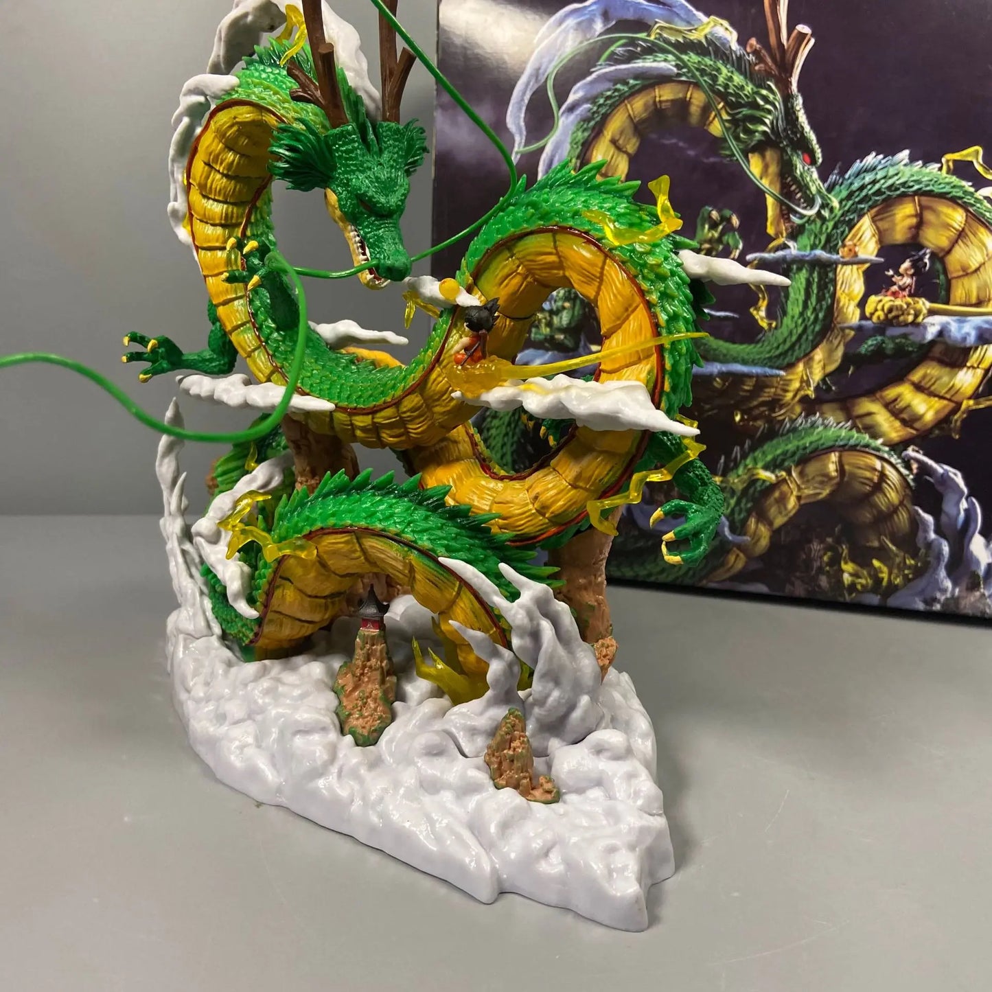 24cm Dragon Ball Goku Shenron Figure PVC Anime Dragon Statue Model Toy