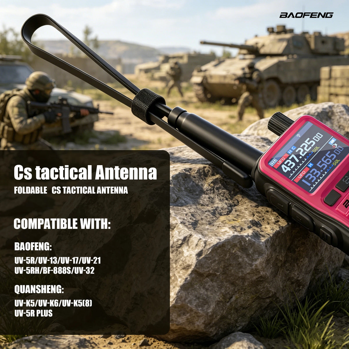 Dual Band Antenna SMA-Female for Baofeng UV-5R Walkie Talkie Radio