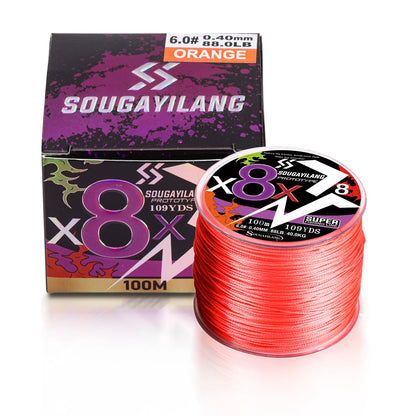 PE Braided Fishing Line Sougayilang 8-Strand 100m 300m Carp Multifilament