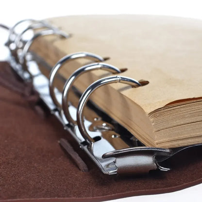 Journal Binder Cover 14x10cm Leather Korean Style Notebook for Diaries