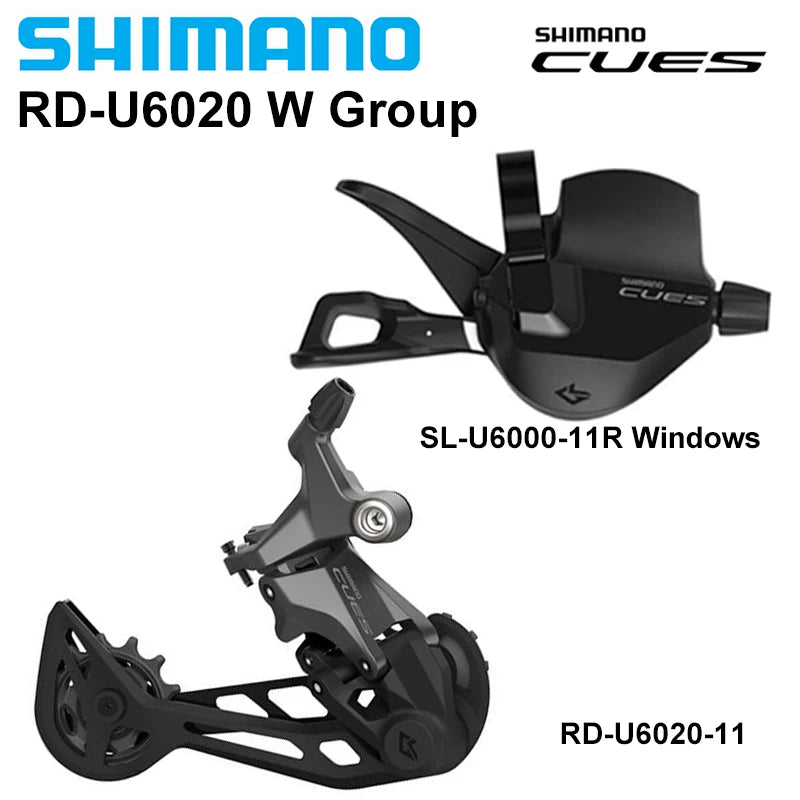 Shimano CUES U6000 11-Speed Shifter SL-U6000-11R + Rear Derailleur RD-U6020-11 Options
