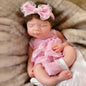 13" Open Mouth Pascale Reborn Doll, Full Body Soft Silicone, Painted Girl Bebe Toy