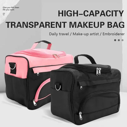 Makeup Bag Portable Cosmetic Organizer for Salon Nail Art Travel
