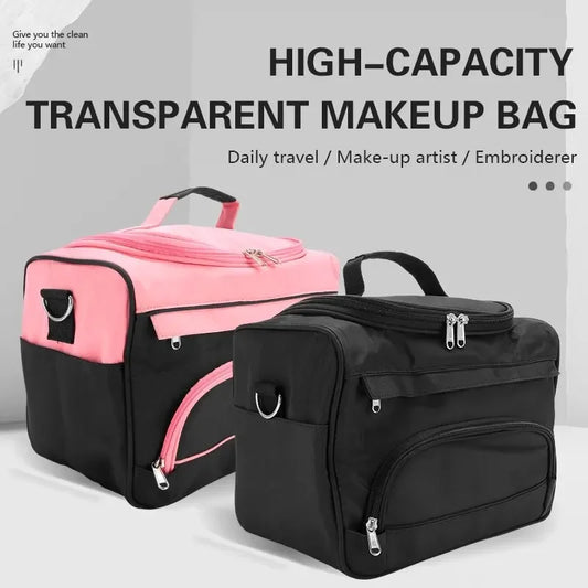 Makeup Bag Portable Cosmetic Organizer for Salon Nail Art Travel
