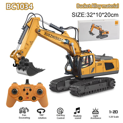 2.4Ghz Remote Control Car Rc Forklift Truck Engineering Vehicles Cranes Liftable Spray Simulated Sound Toys For Children's Gifts-EXPROTAS