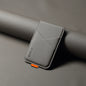Magnetic Phone Card Holder Wallet PU Leather RFID Wireless Charging Case