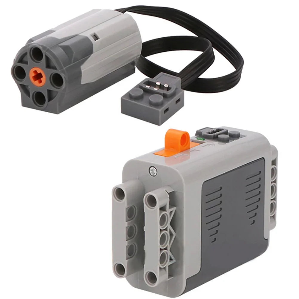 MOC 4-Speed Gearbox Model with Motor & Battery Box Power Functions Kit