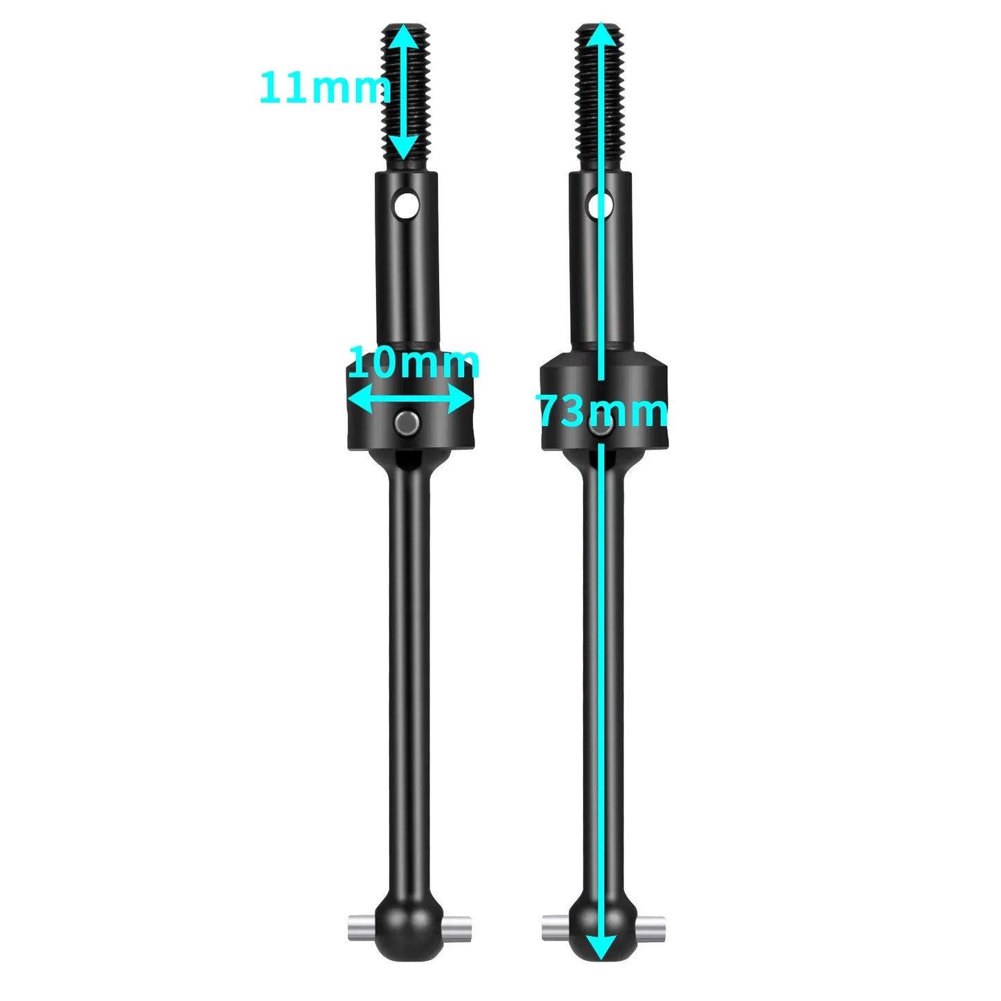 2PCS 1/10 RC CVD Drive Shafts for Tamiya TT01 TT02 TC01 Drift Cars