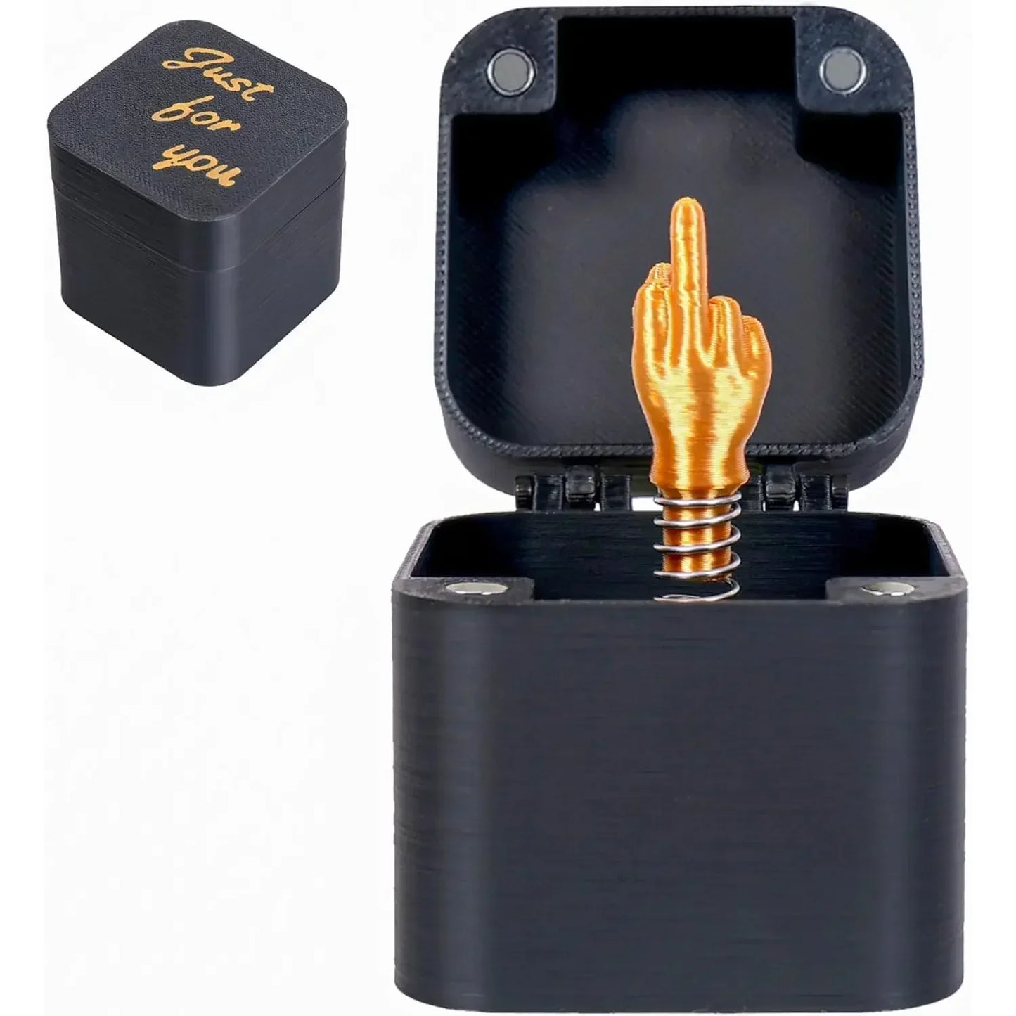 Middle Finger Box Funny Desk Decor Prank for Halloween & Christmas