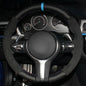 Car Steering Wheel Cover Anti-Slip  Suede Leather For BMW M Sport 1 Series F20 M135i M140i M235i M240i X1 F21 F48 X2 F39 X3 F25-EXPROTAS