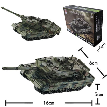 1:72 Tank Model Building Assembly Toy Gifts Educational Decor Collectibles