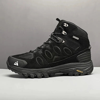 HIKEUP High-Top Men Hiking Boot Winter Outdoor Shoes Lace-Up Non-slip Sports Casual Trekking Boots Man Suede Warm Shoes-EXPROTAS