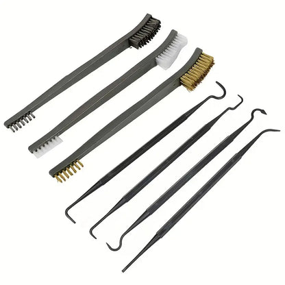 7PCS Wire Brush Set for Car Cleaning and Polishing Handy Steel Brushes