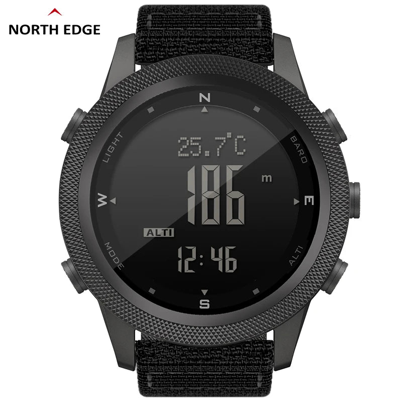 EXPROTAS Digital Watch Men Sports Altimeter Compass Barometer WR50M Outdoor