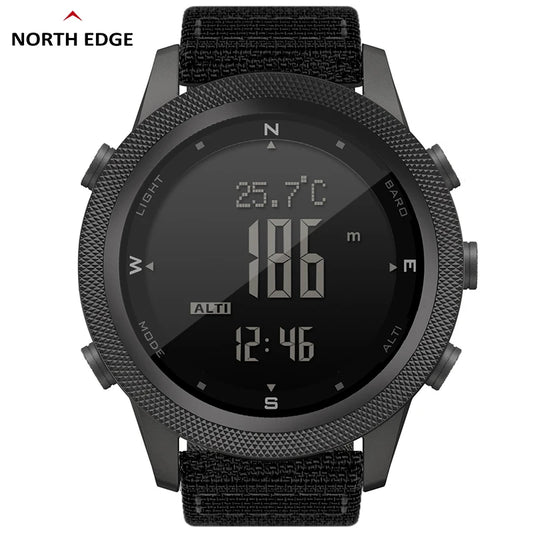 EXPROTAS Digital Watch Men Sports Altimeter Compass Barometer WR50M Outdoor