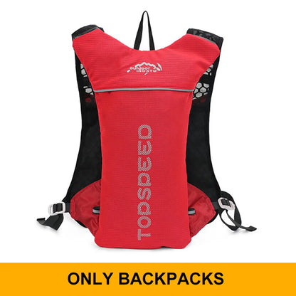 Outdoor Trail Running 5L Ultralight Backpack Hydration Jogging Vest Men Breathable Marathon Bicycle Bag Water Bottle 500ML-EXPROTAS