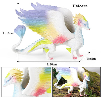Oenux Fantasy Animal PVC Figure Dragon Dinosaur Golem Turtle Bull Orangutan - EXPROTAS
