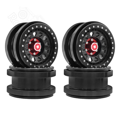 1/6 RC Crawler CNC Aluminum 2.9" Beadlock Wheel for Axial SCX6 - EXPROTAS