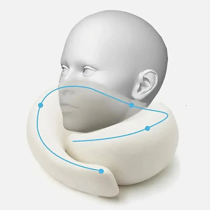 Memory Foam U-Shape Travel Neck Pillow Soft Portable Adjustable Support