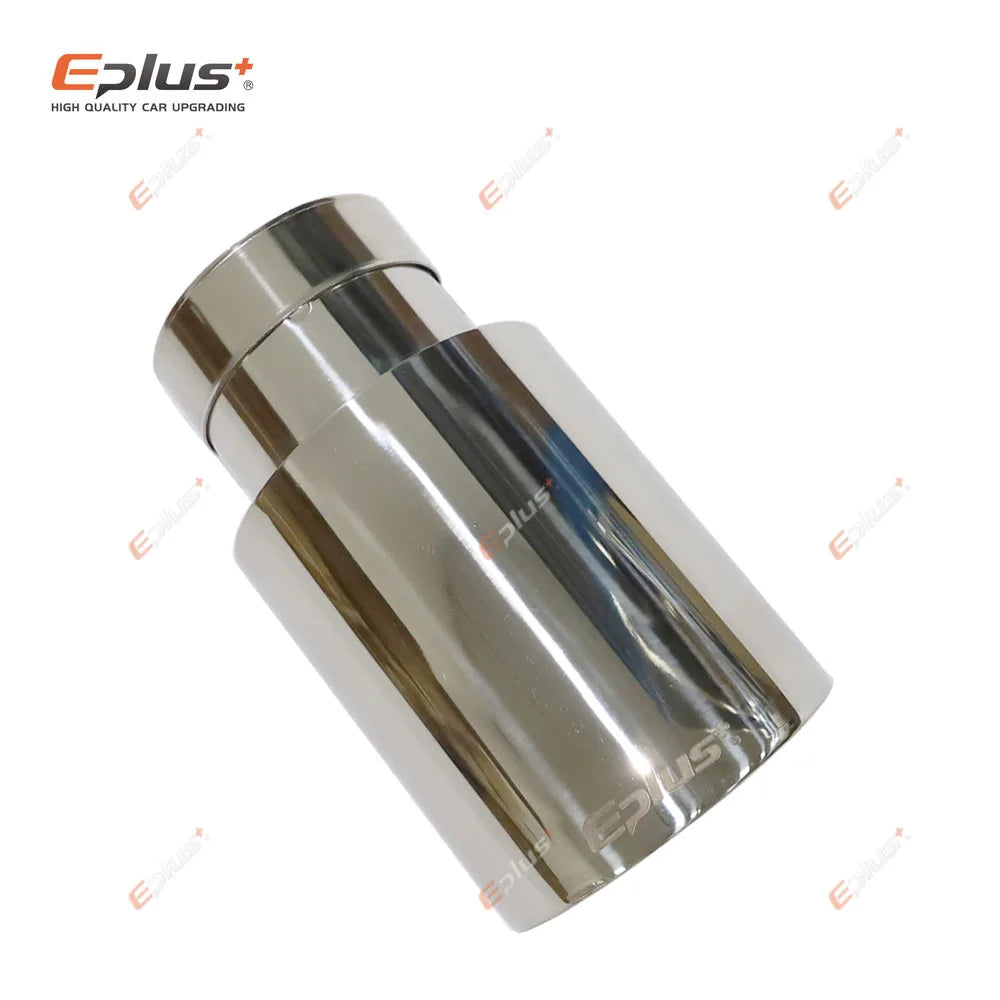 Eplus Universal Stainless Steel Exhaust Muffler Tip Bilayer Bevel End Pipe