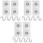 4Pcs S Shaped Camping Awning Hooks Clips Durable RV Tent Hangers Light Hangers with Holes Practical Caravan Camperb Accessories