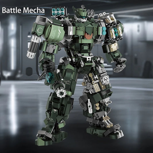 1403Pcs Mecha Warrior Building Blocks Robot Model Action Figures Toy Set