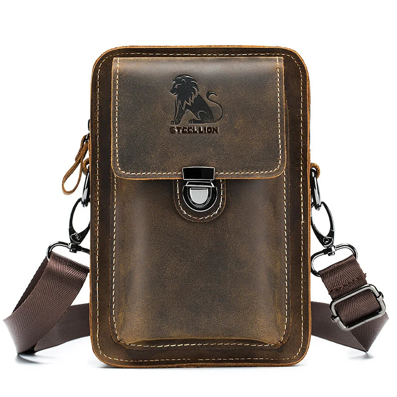 EXPROTAS Phone Waist Bag Crossbody Shoulder Bag for Men