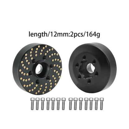 Brass Wheel Hex Hub Adapter for 1.9/2.2 Beadlock RC Crawler Axial SCX10 TRX4 TRX6 - EXPROTAS