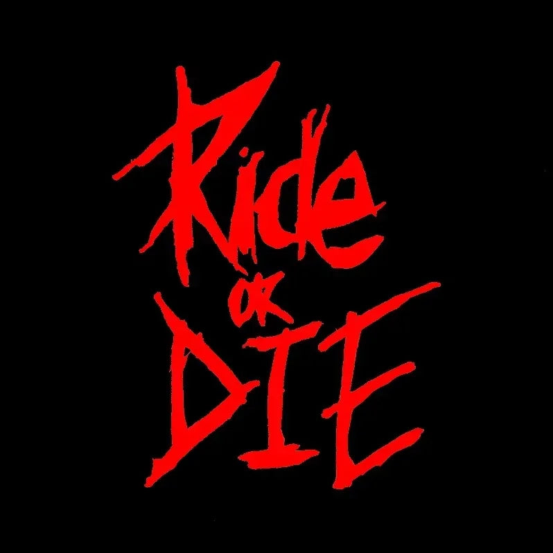 Bike Frame Decals Ride or Die Stickers for MTB Top Tube Bicycle
