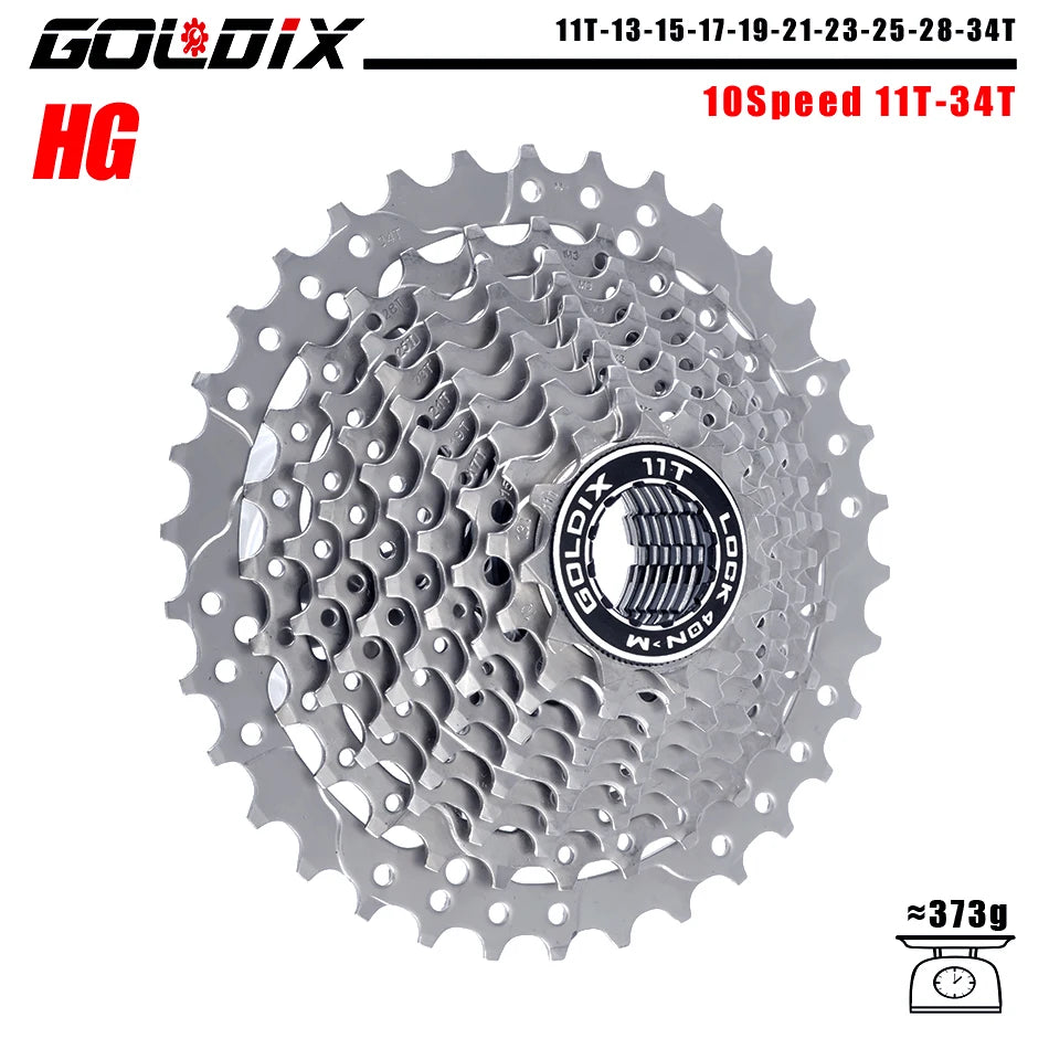 GOLDIX 8–12 Speed Cassette 11-25T 11-28T 11-32T 11-34T 11-36T Compatible Shimano SRAM - EXPROTAS