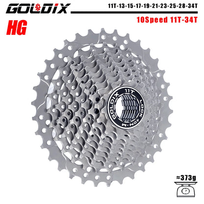 GOLDIX 8–12 Speed Cassette 11-25T 11-28T 11-32T 11-34T 11-36T Compatible Shimano SRAM - EXPROTAS