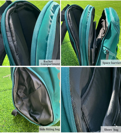 Wilson 2024 Blade V9 Super Tour Tennis Backpack w/ Racket & Shoe Compartments