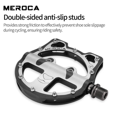 GOLDIX Cartoon Panda Bike Pedals 3 Bearing Alloy Non-Slip Folding MTB Road