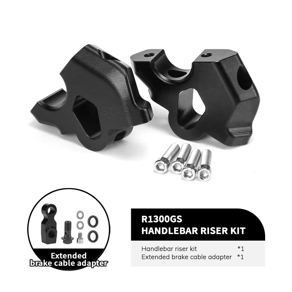 Handlebar Riser Clamp Adapter For BMW R1300GS R 1300 GS 2024 Motorcycle Extension