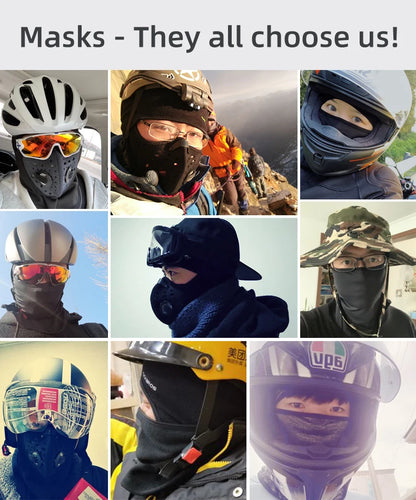 Full Face Mask Balaclava Windproof Thermal Winter Ski Fleece Neck Warm