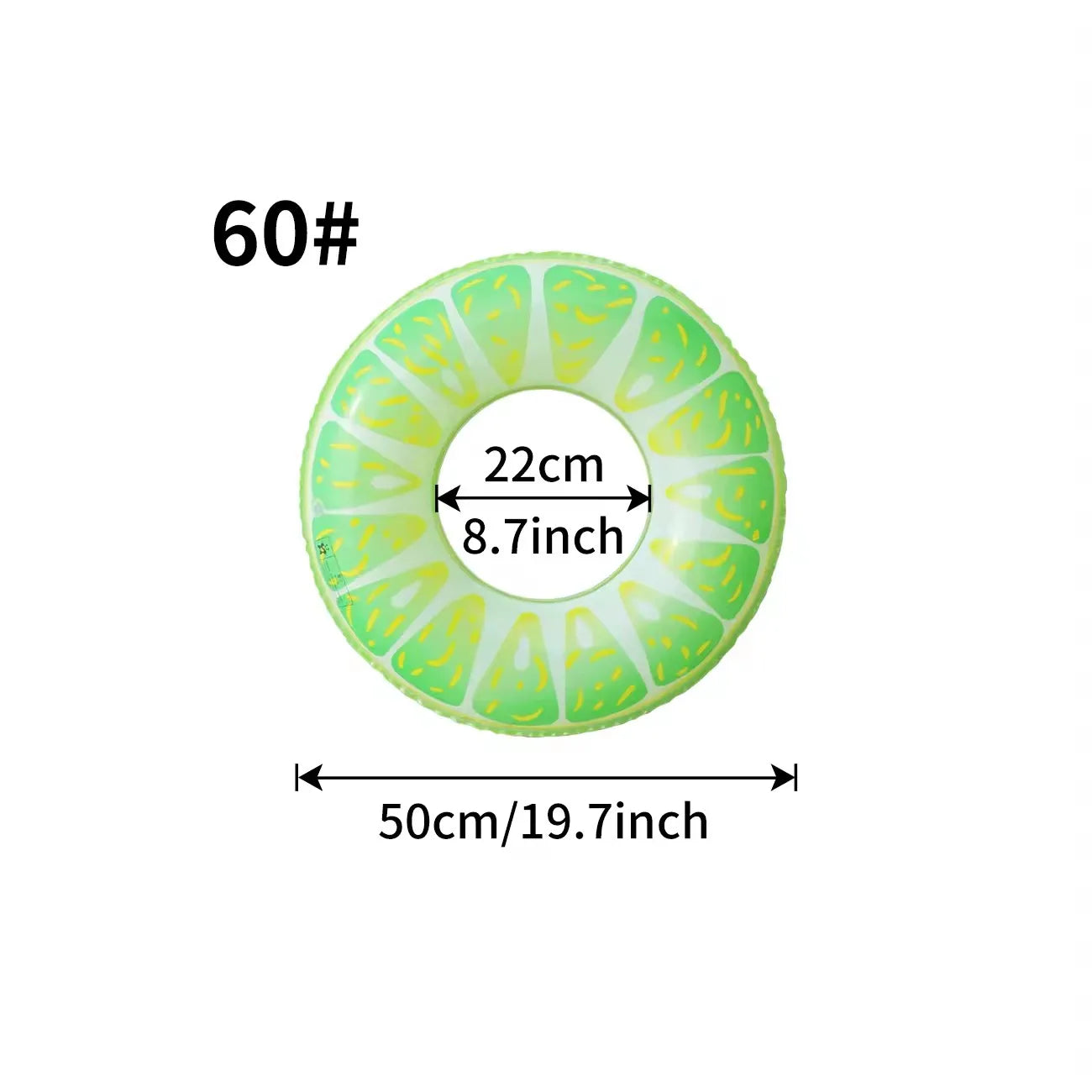 1PC Watermelon Inflatable Swim Ring, Adult Pool Float, Thickened PVC Floats, Summer Beach Water Toy Pool Party Ring